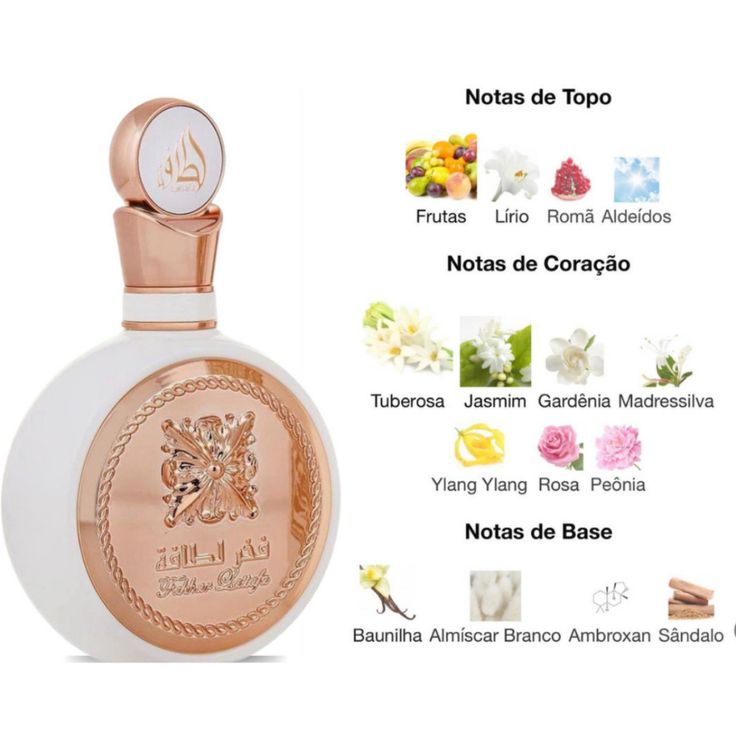Perfume Árabe Fakhar Rose Lattafa EDP 100ml Feminino Floral Importado Alta Fixação
