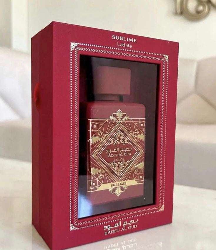 Perfume Árabe Badee Al Oud Sublime Lattafa EDP 100ml Compartilhável Amadeirado Importado