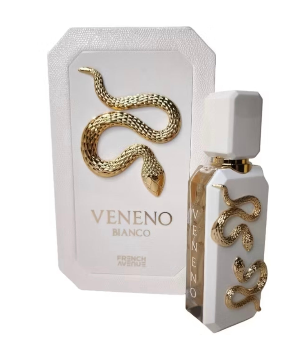 Perfume Árabe Veneno Bianco Fragrance World EDP 100ml Compartilhável Importado Alta Fixação